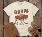 Roam Wild & Free Buffalo Tee