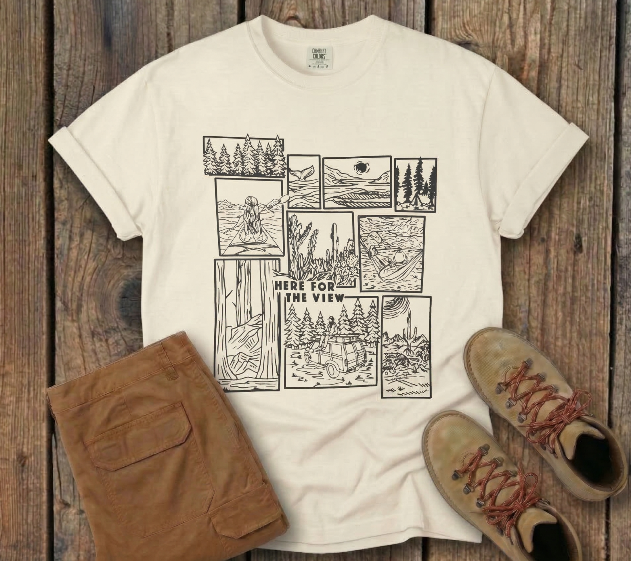 Here For The View Tee