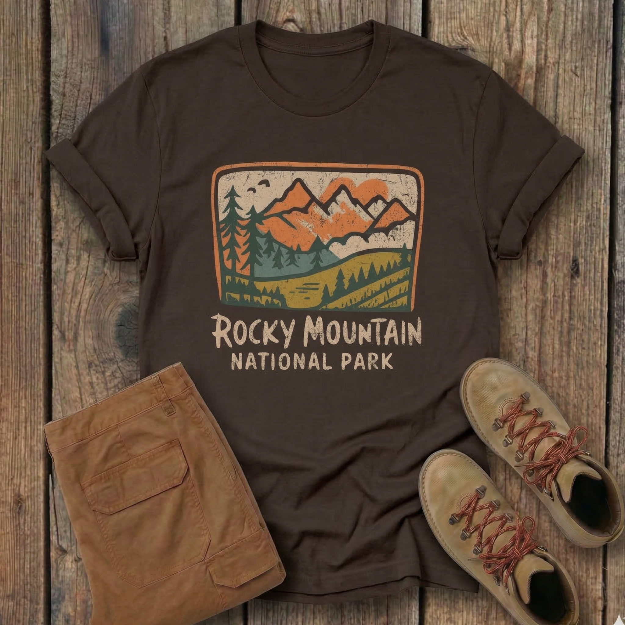 Rocky Mountain National Park Hiking Tee