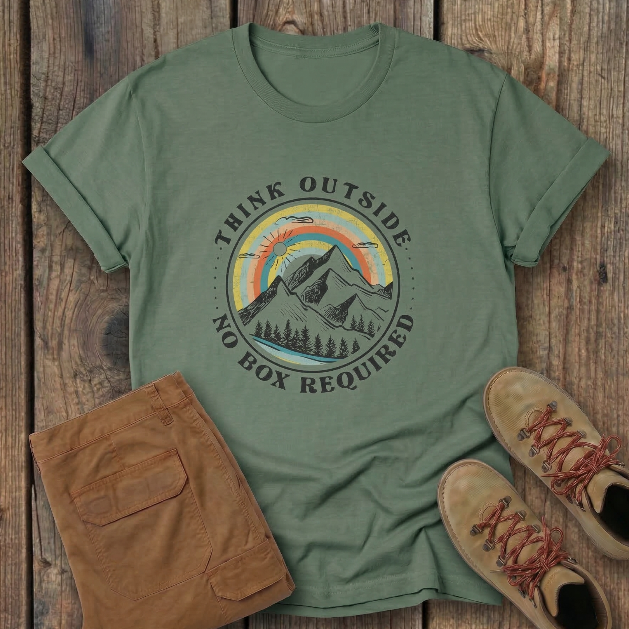 Think Outside No Box Required Tee