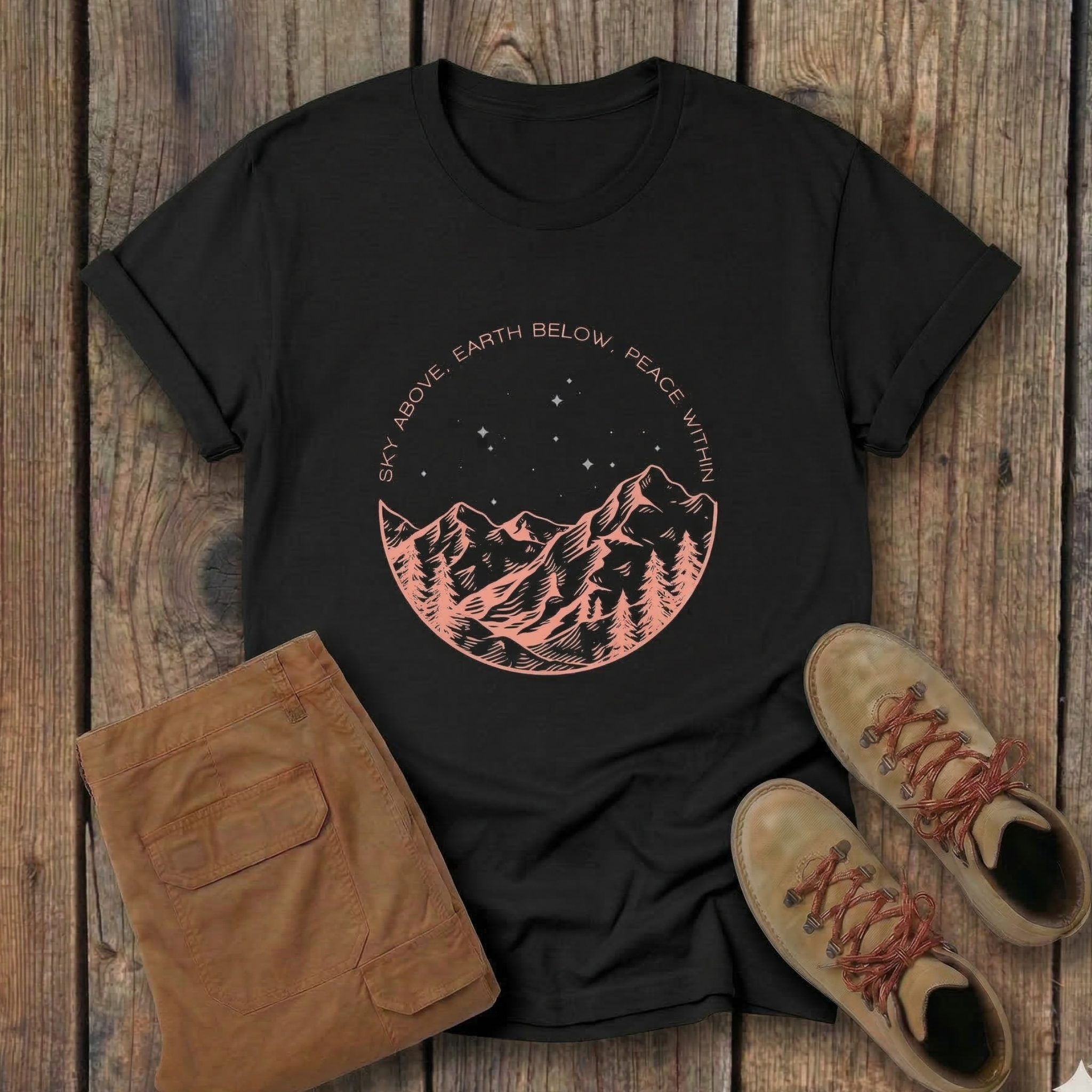 Sky Above. Earth Below. Peace Within Tee