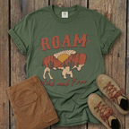 Roam Wild & Free Buffalo Tee