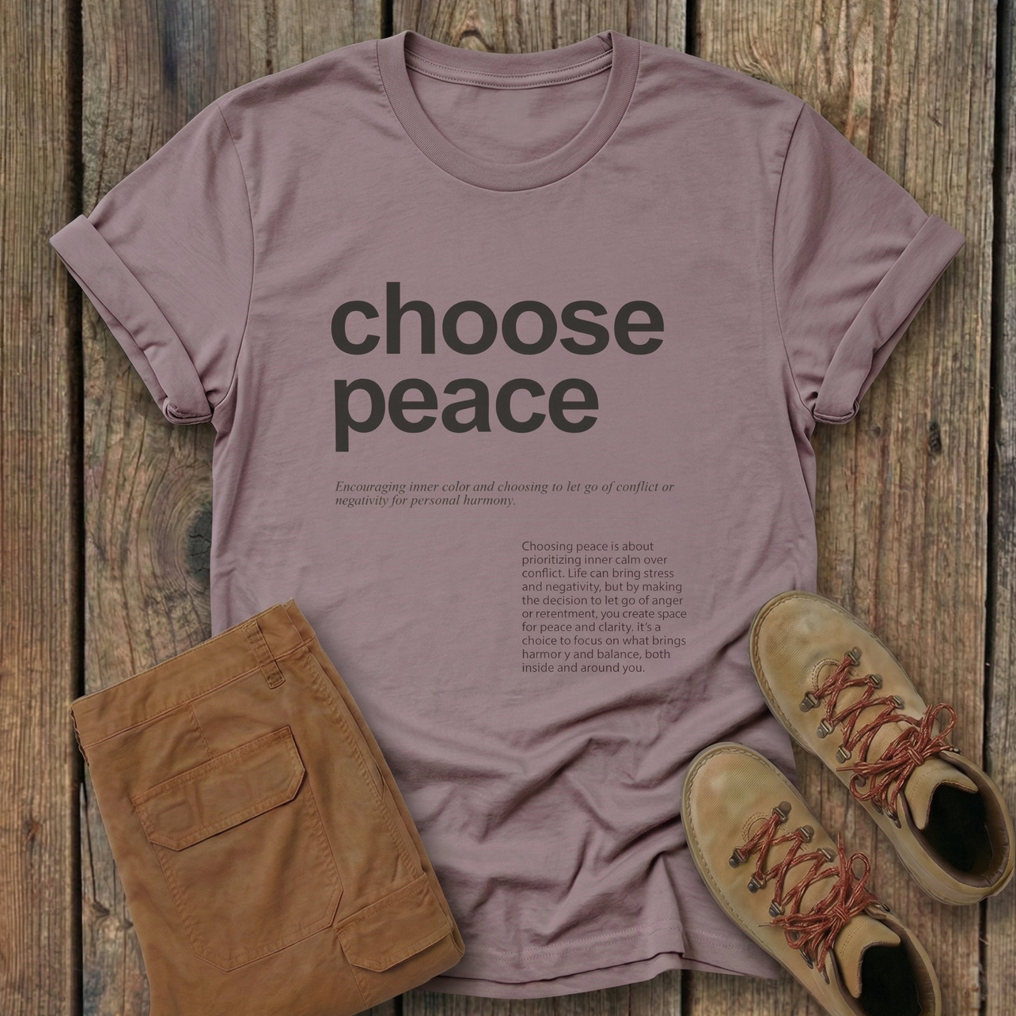 Choose Peace Hiking Tee