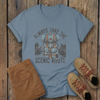 Scenic Route T-Shirt — Backpacking Adventure Graphic Tee