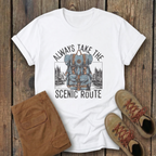 Scenic Route T-Shirt — Backpacking Adventure Graphic Tee