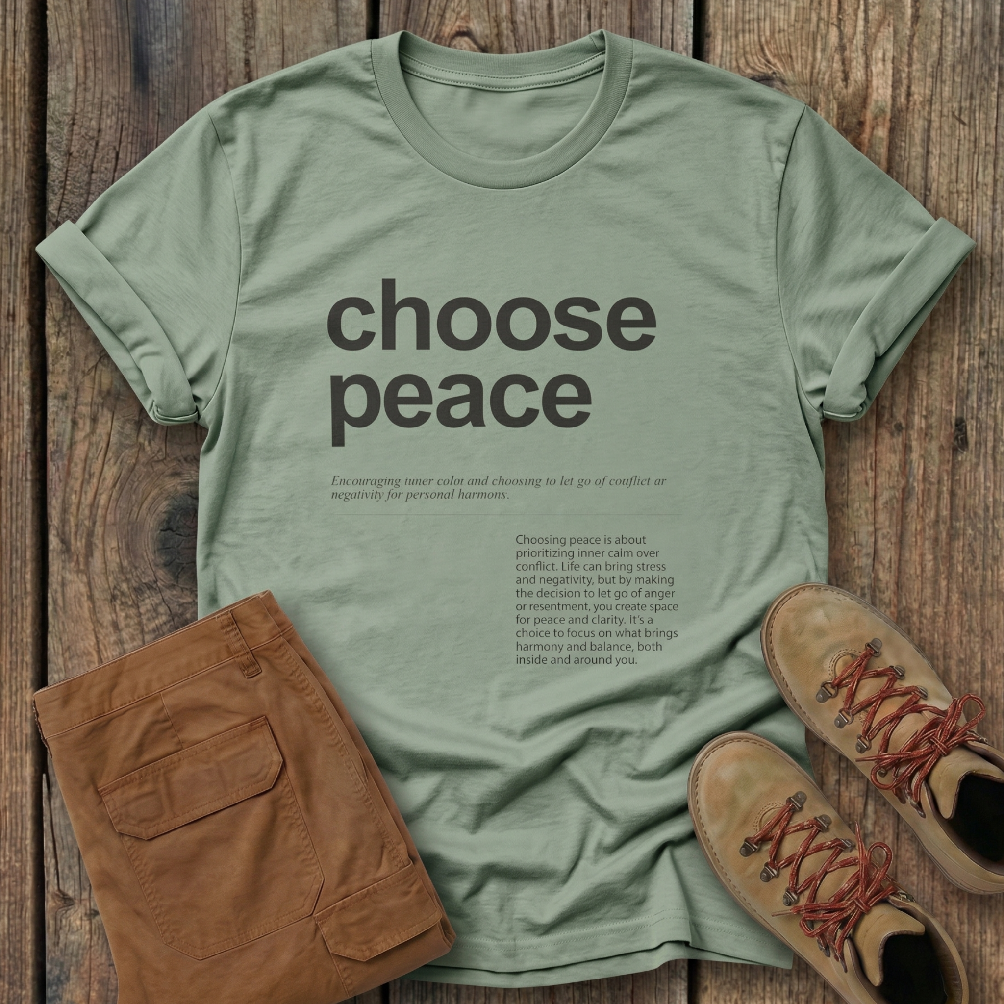 Choose Peace Hiking Tee