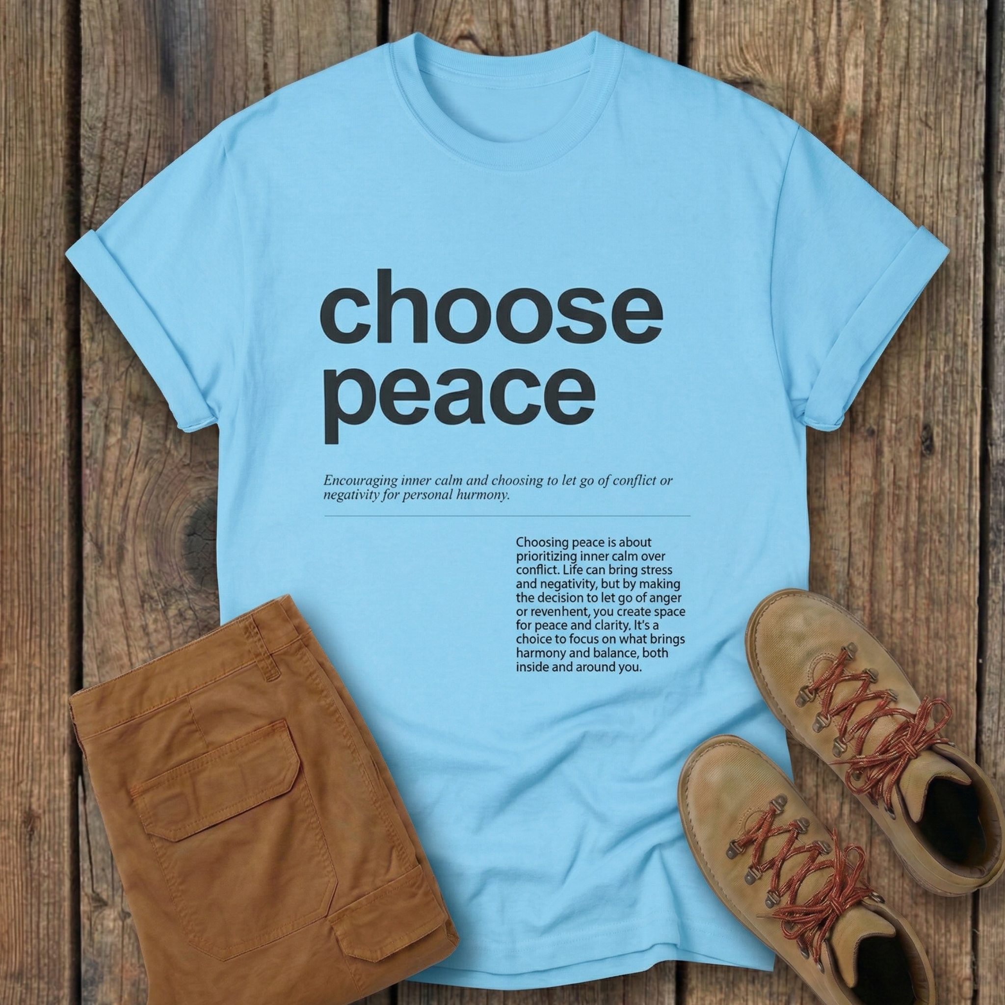 Choose Peace Hiking Tee