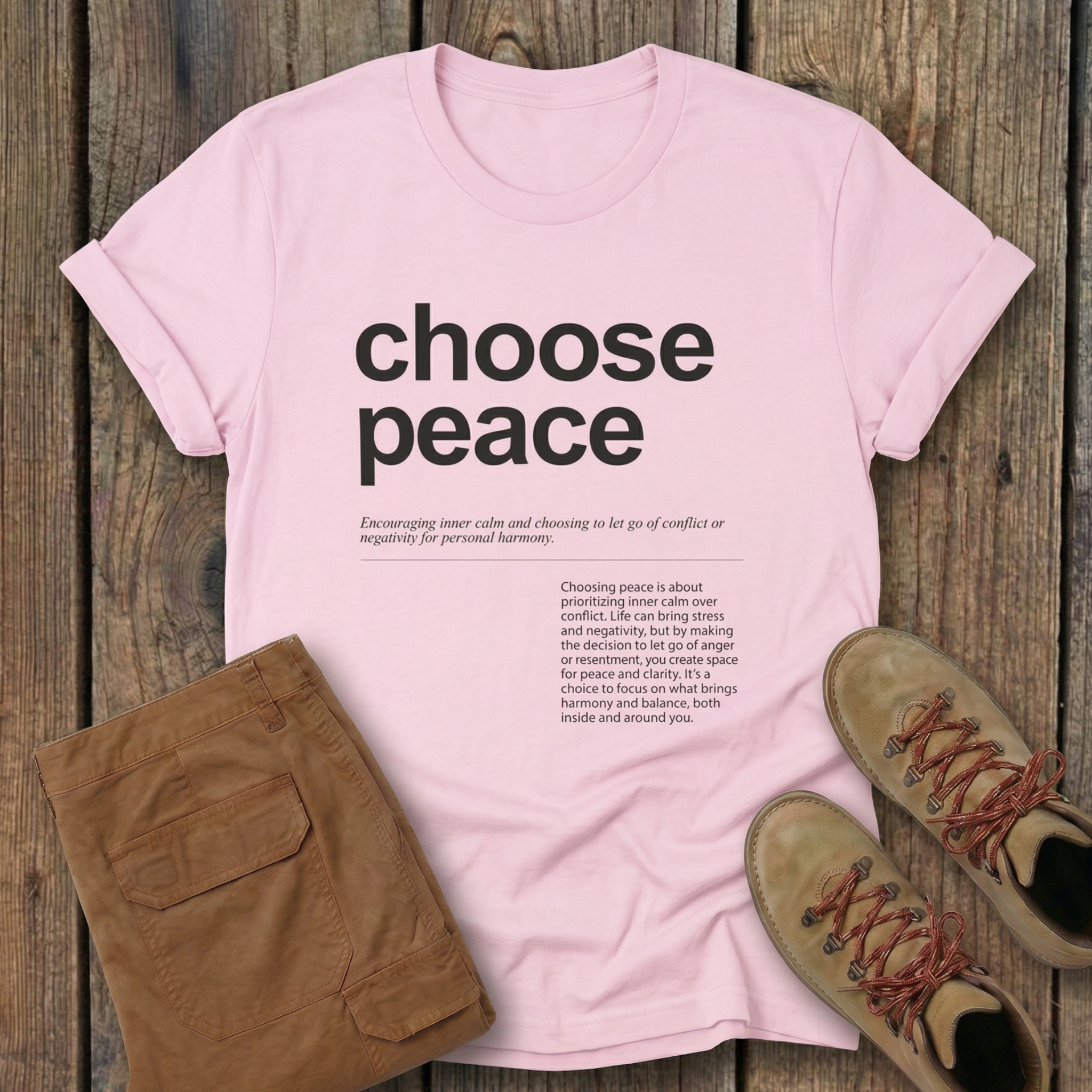 Choose Peace Hiking Tee