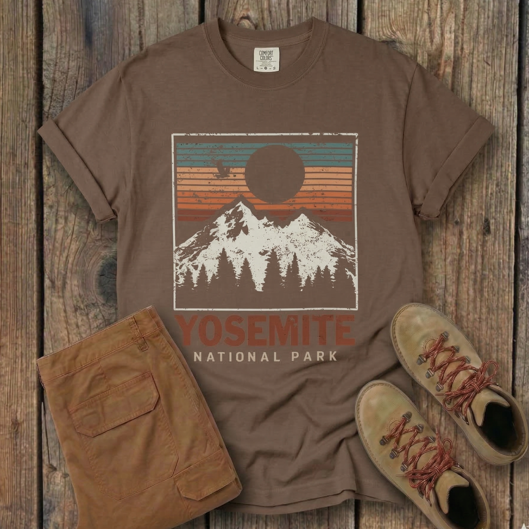 Yosemite National Park Mountain Graphic T-Shirt
