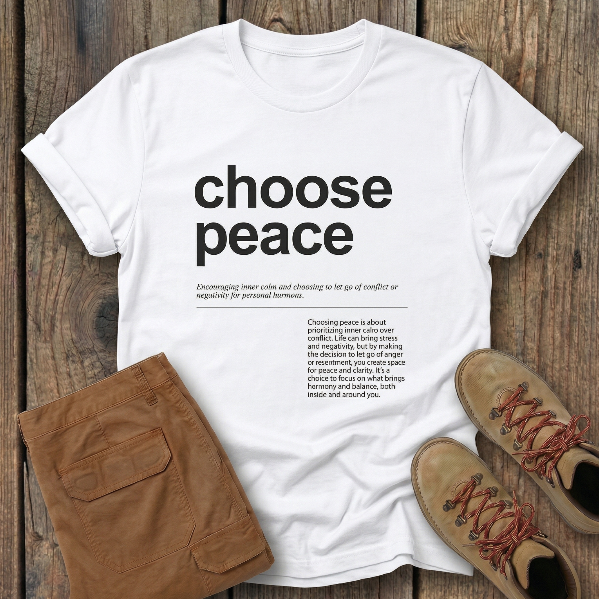 Choose Peace Hiking Tee