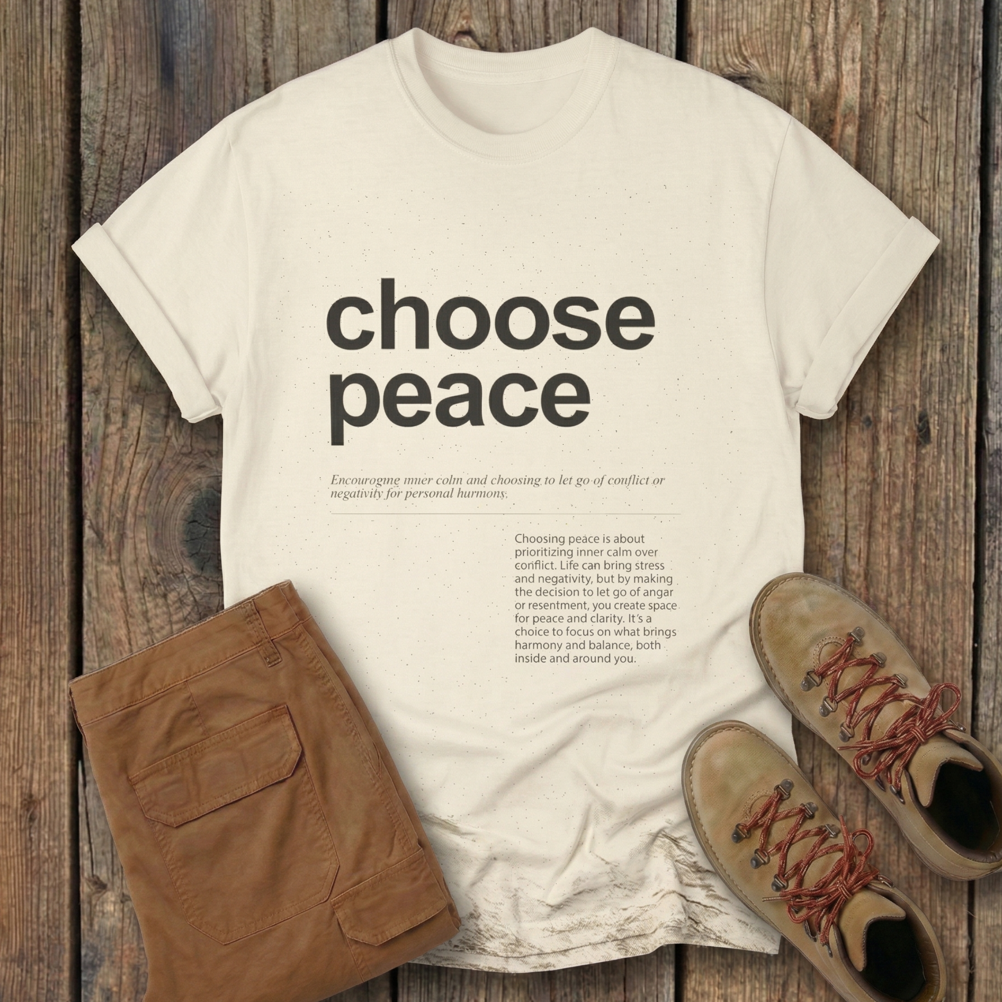 Choose Peace Hiking Tee