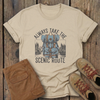 Scenic Route T-Shirt — Backpacking Adventure Graphic Tee