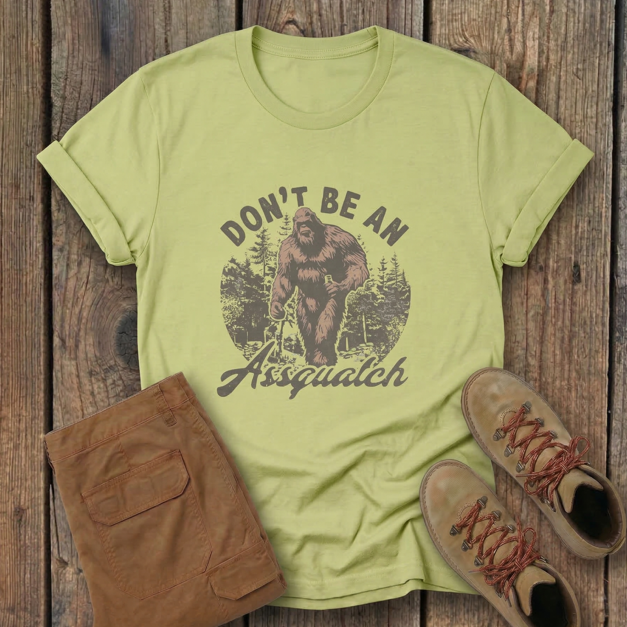 Don’t Be An Assquatch T-Shirt — Funny Bigfoot Graphic Tee