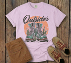 Outsider Hiking Tee — Vintage Boots Adventure Graphic T-Shirt