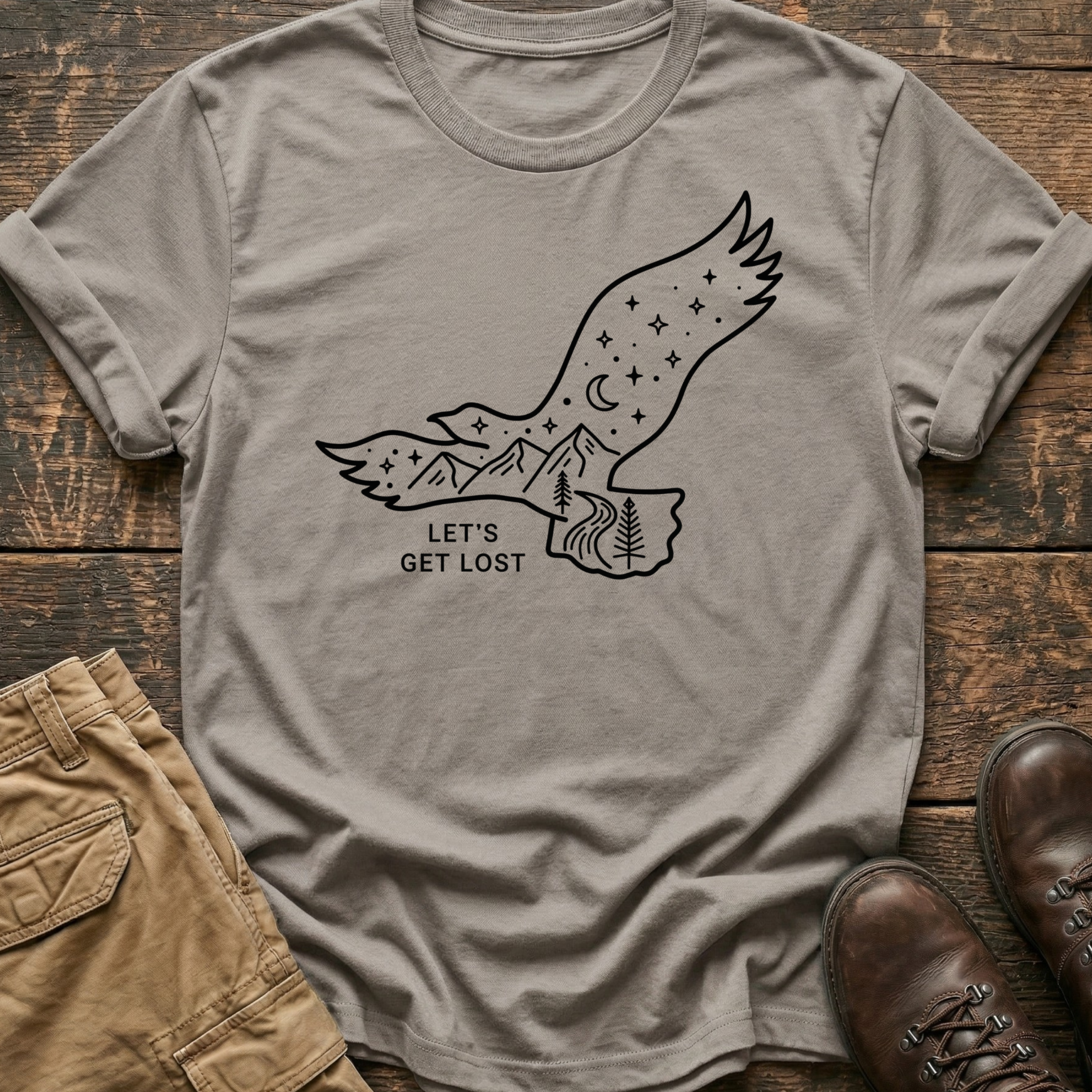 Let's Get Lost Hiking Tee