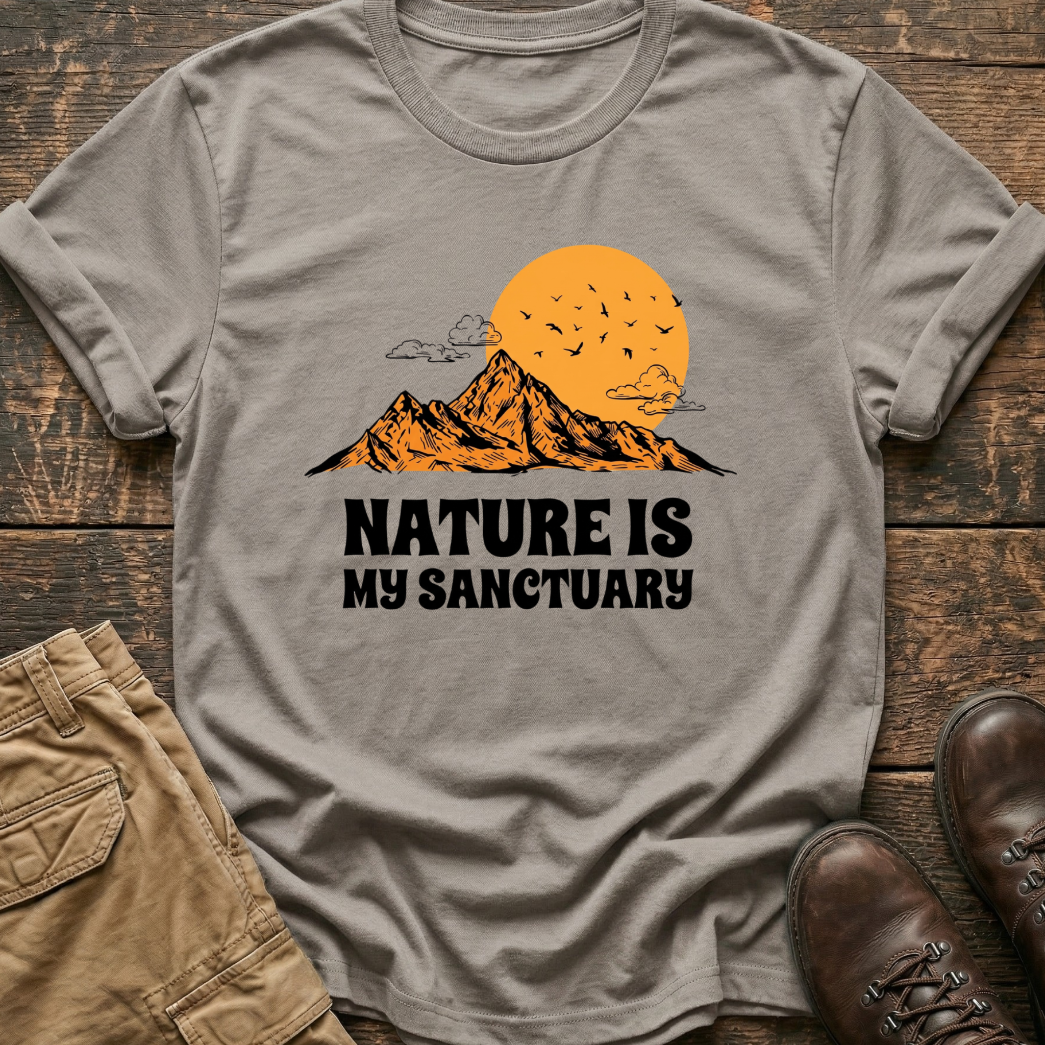 Nature Is My Sanctuary Hiking Tee