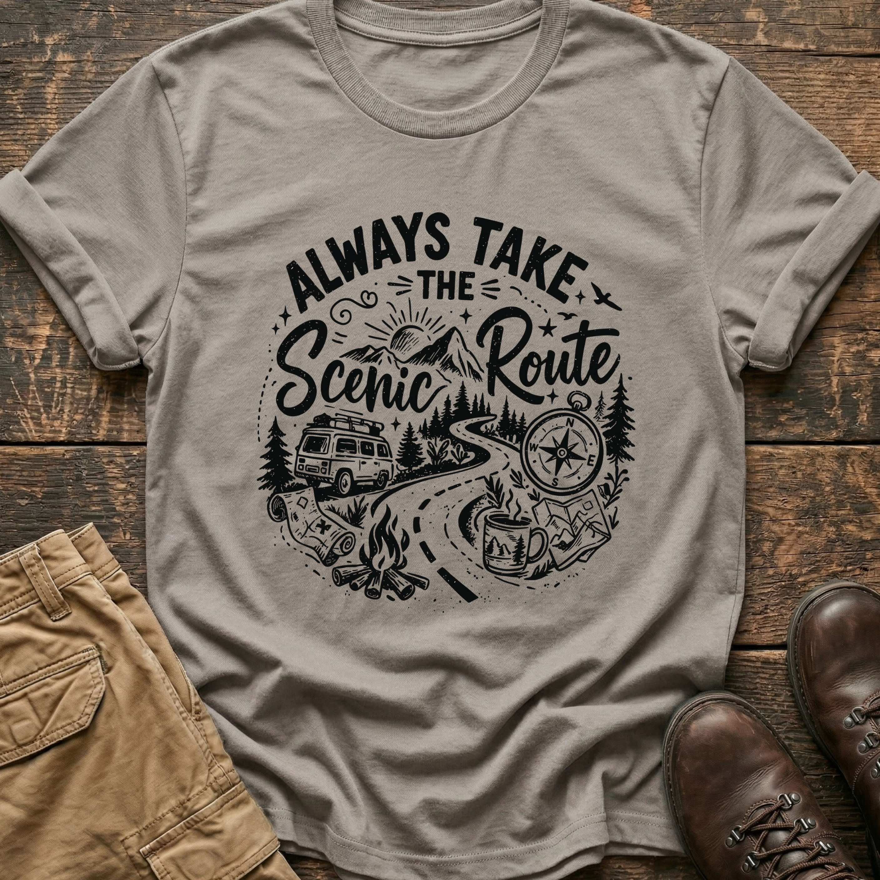 Always Take The Scenic Route Tee