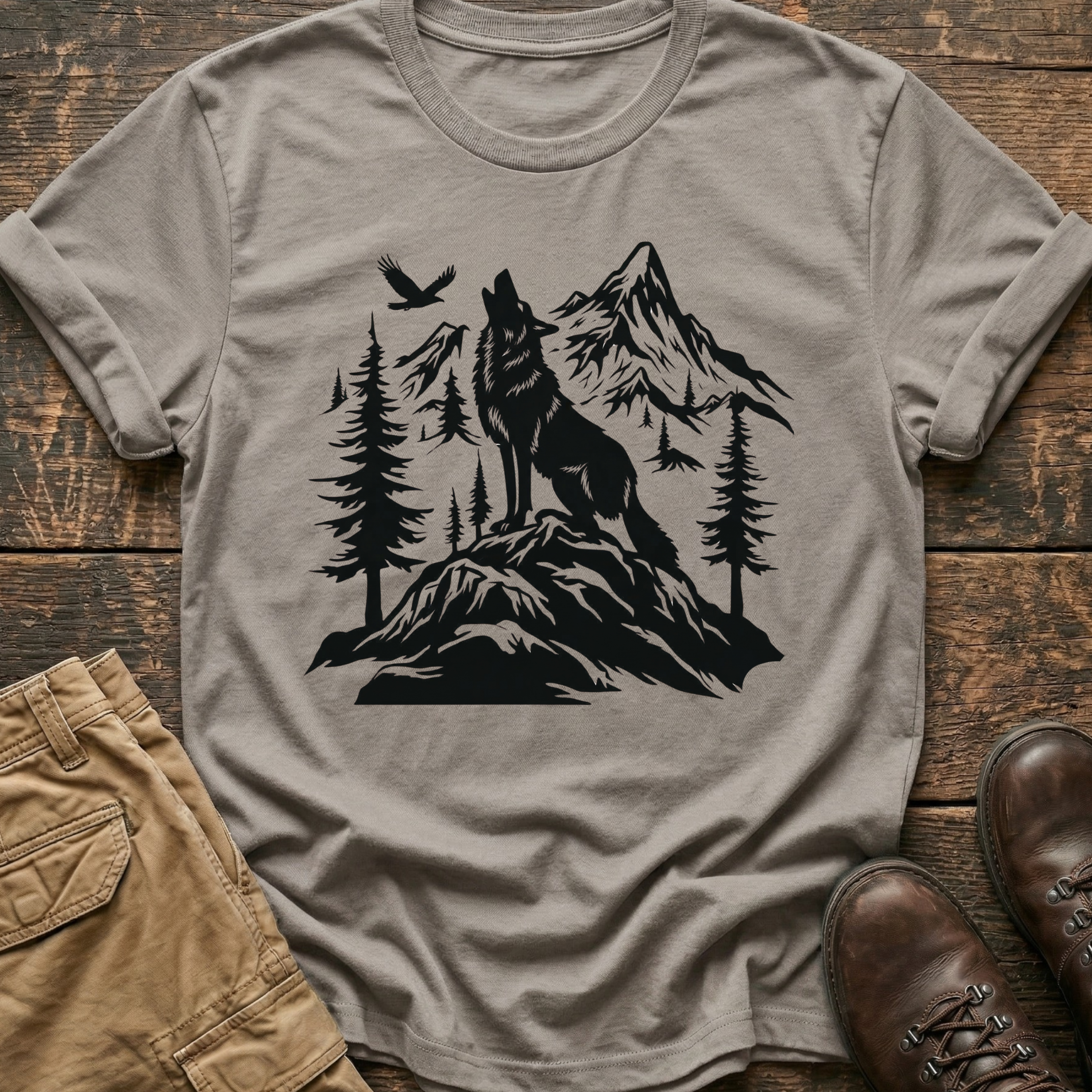 Mountain Wolf Hiking Tee