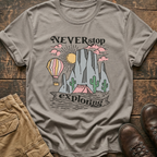 Never Stop Exploring Hiking Tee