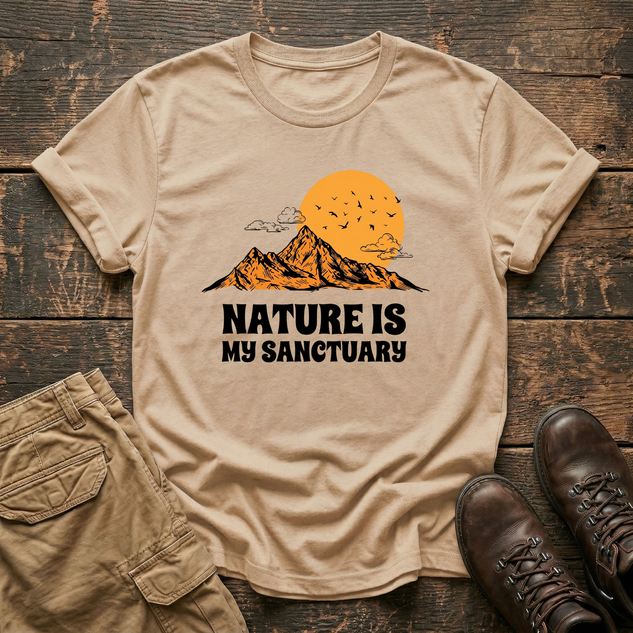 Nature Is My Sanctuary Hiking Tee