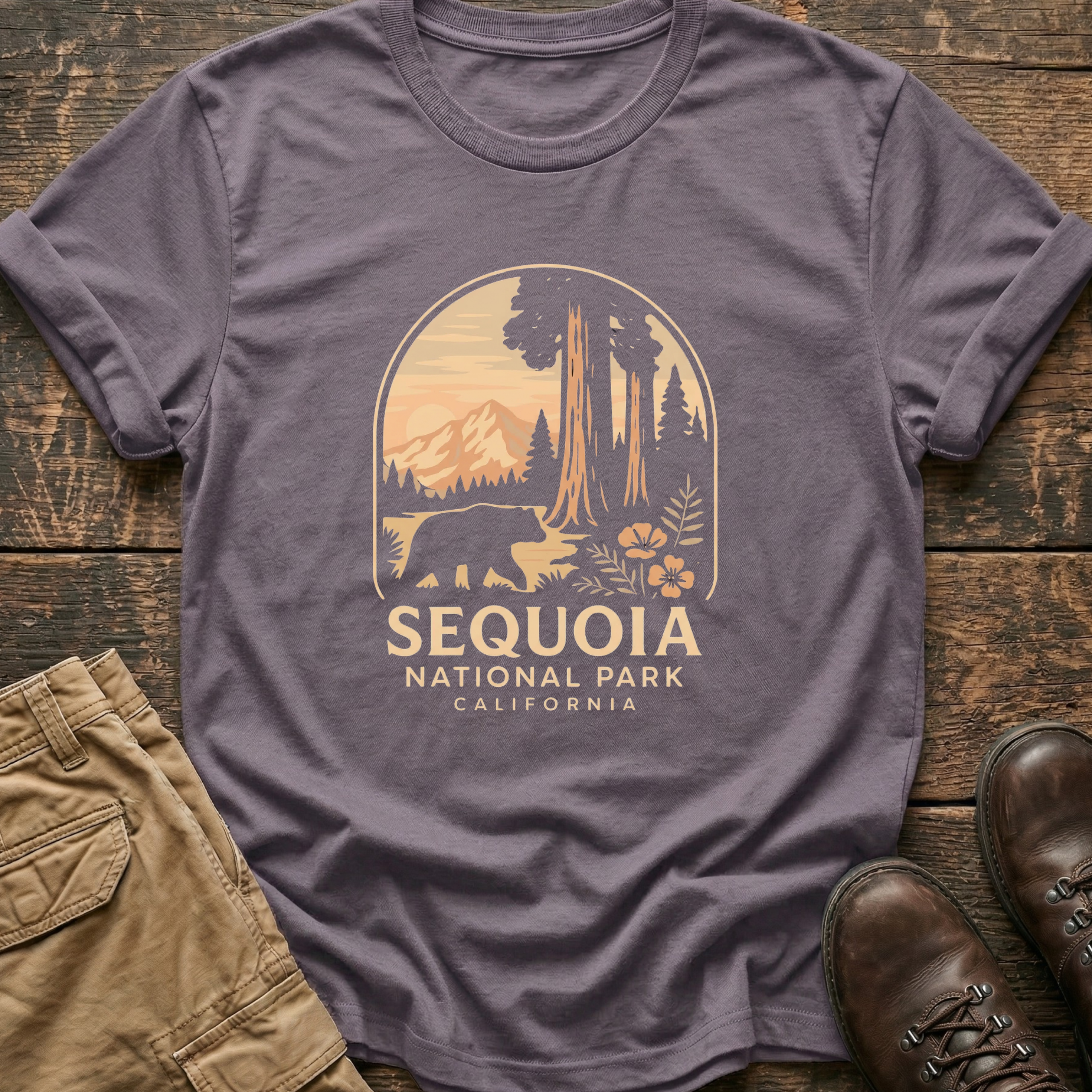 Sequoia National Park California Hiking Tee