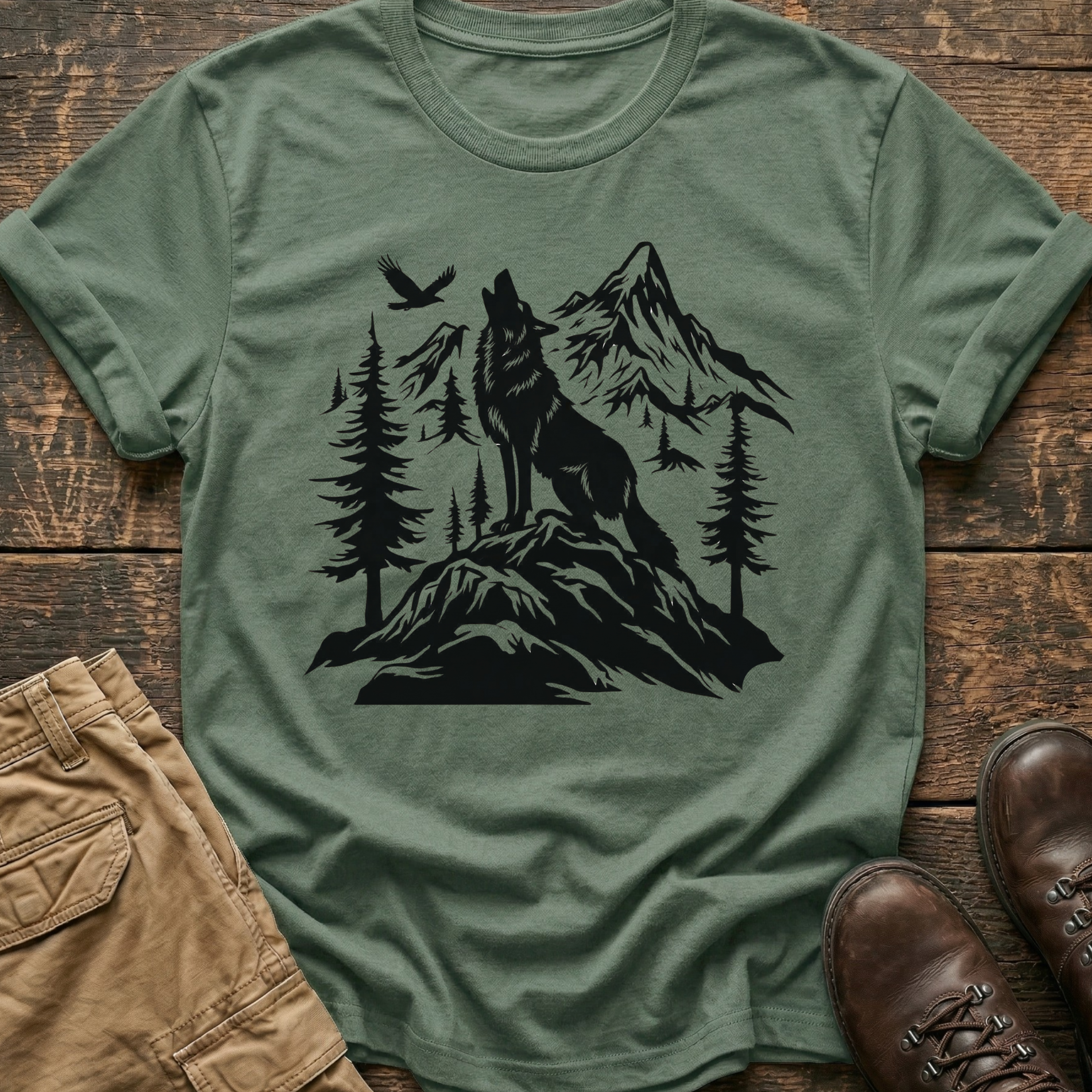 Mountain Wolf Hiking Tee