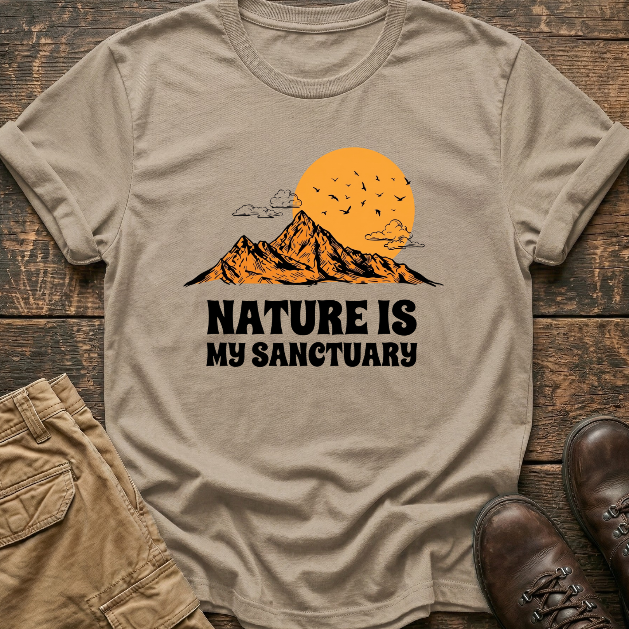 Nature Is My Sanctuary Hiking Tee