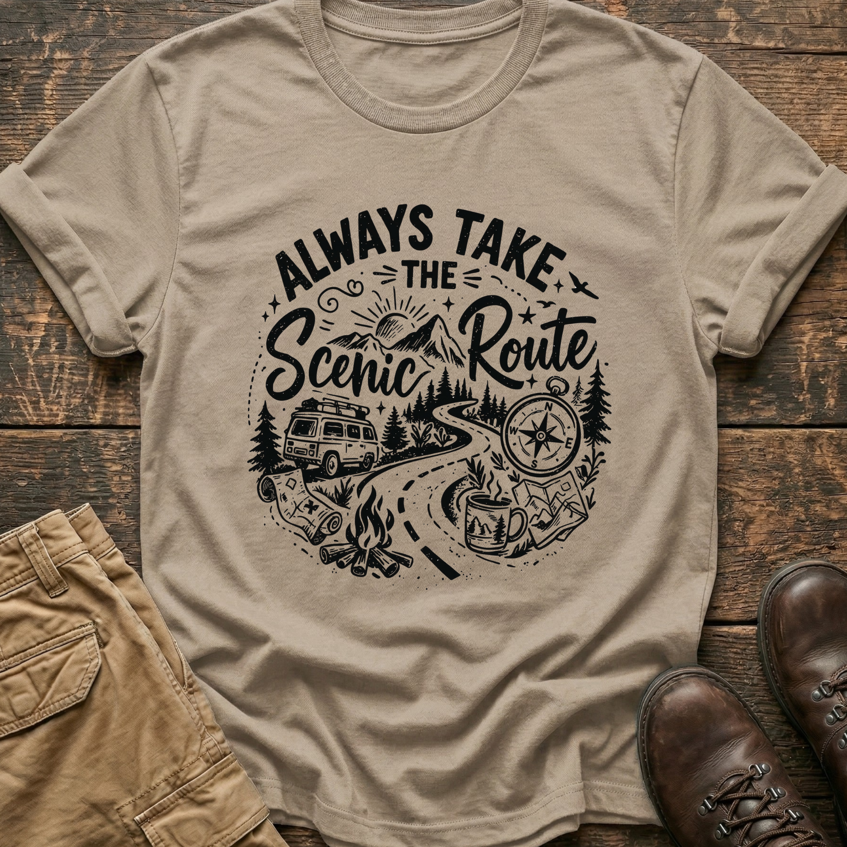Always Take The Scenic Route Tee