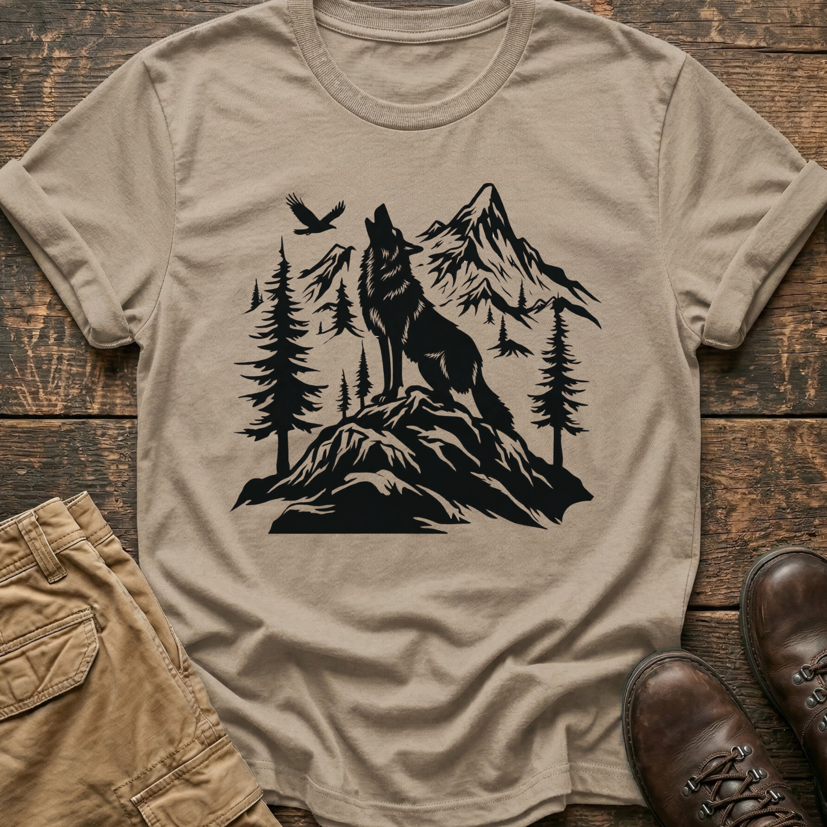 Mountain Wolf Hiking Tee