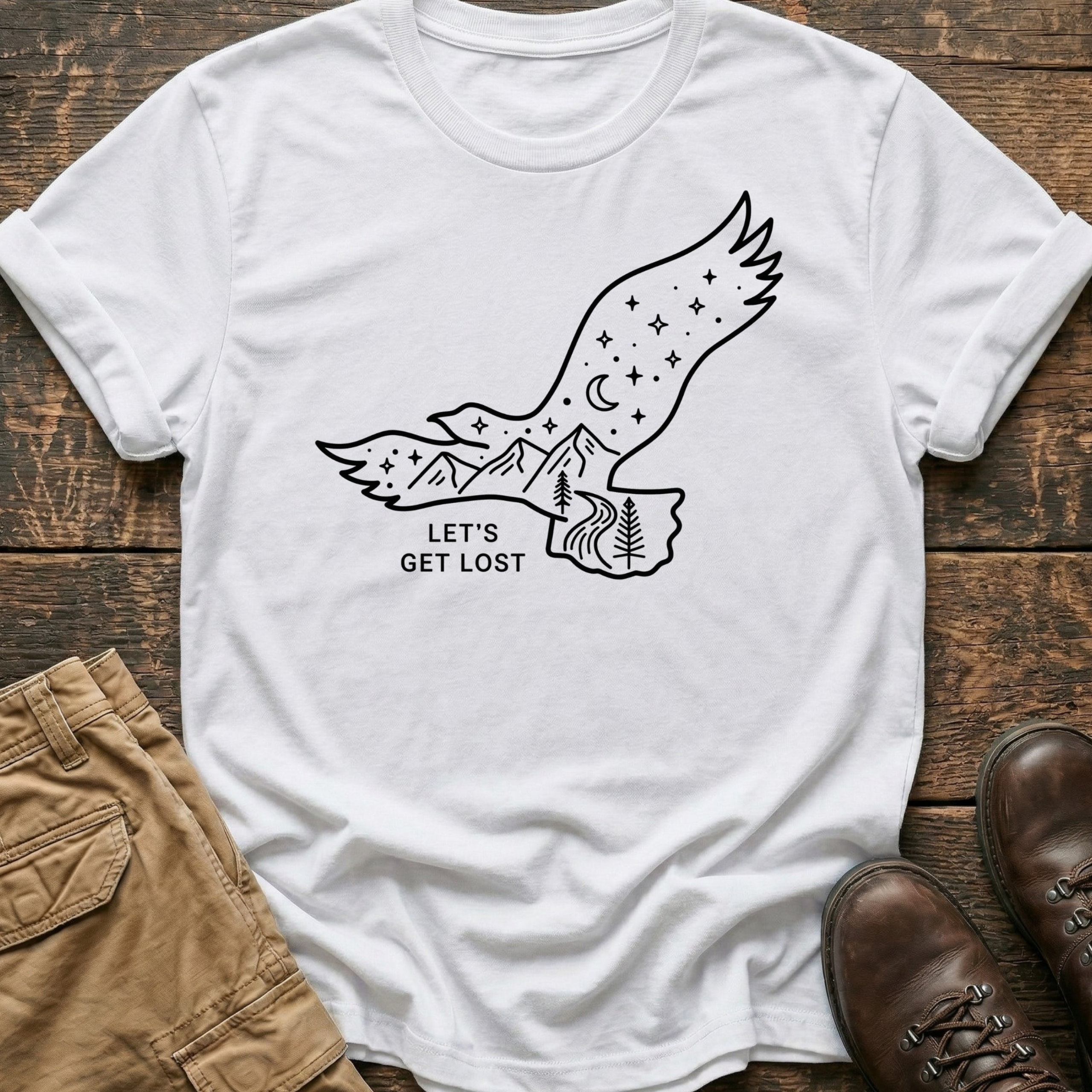 Let's Get Lost Hiking Tee