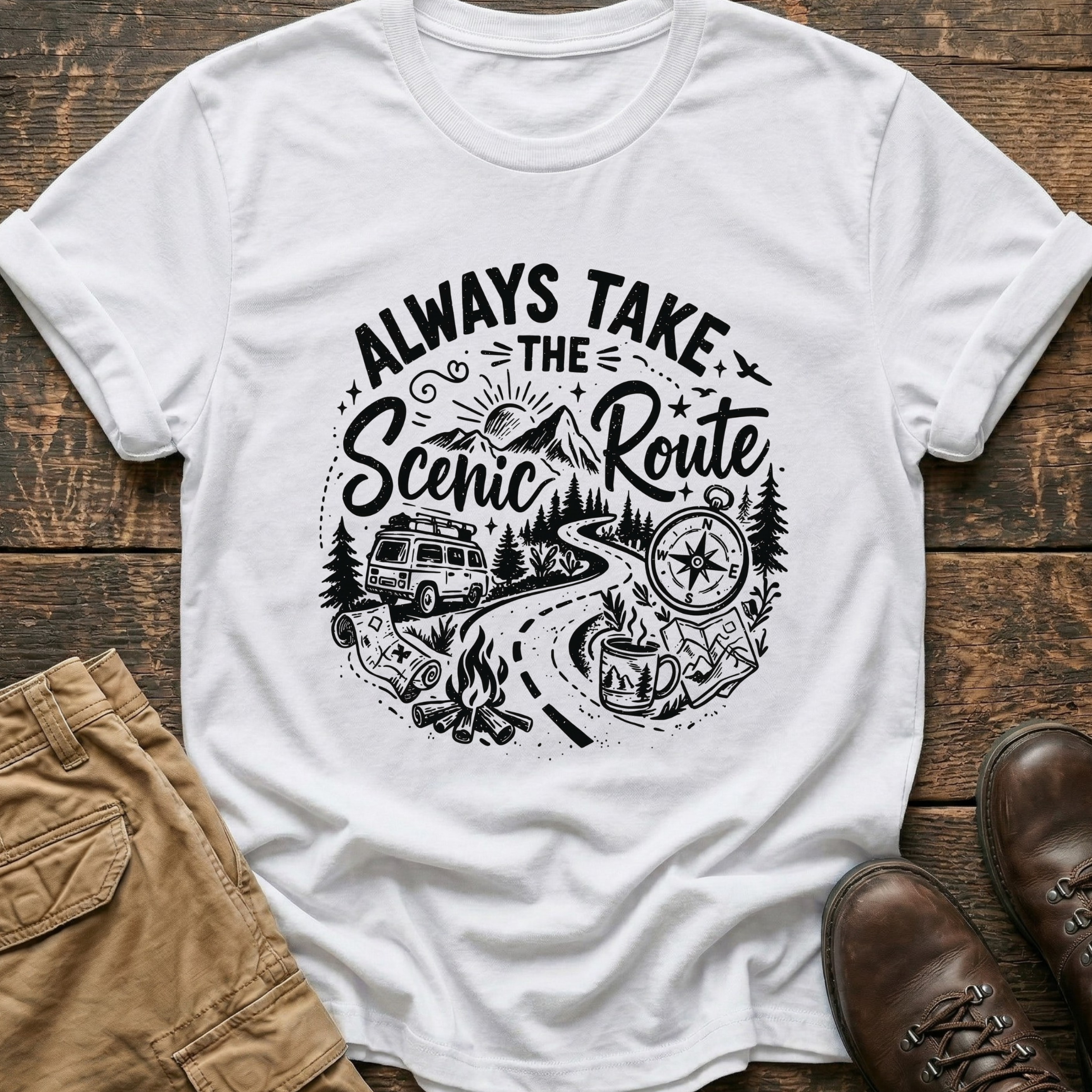 Always Take The Scenic Route Tee