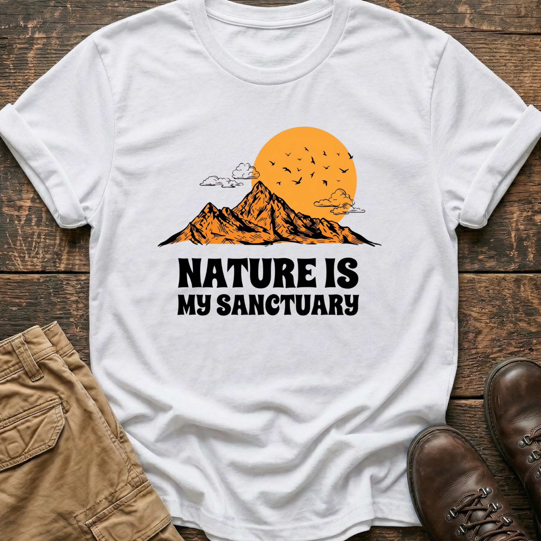 Nature Is My Sanctuary Hiking Tee